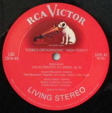 ヤッシャ・ハイフェッツ大全集 　LPレコード LPレコード ヤッシャ・ハイフェッツ / シャルル・ミュンシュ