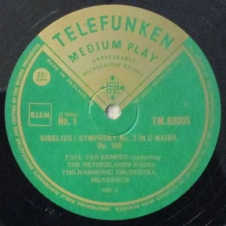 LPレコード パウル・ファン・ケンペン ～ オランダ放送フィル