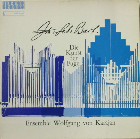 LPレコード ヴォルフガング・フォン・カラヤン・アンサンブル　　　バッハ　フーガの技法　（2枚組） - STRAIGHT RECORDS