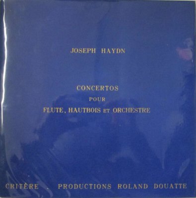 J. P. ランパル / P. ピエルロ / R. ドゥアット 〜 パリ・コレギウム・ムジクム　　　ハイドン　２つのリラ・オルガニッザータのための協奏曲