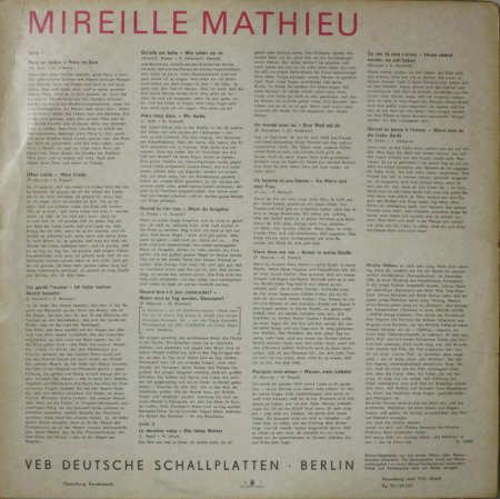 LPレコード ミレイユ・マチュー ～ ポール・モーリア Orc.　　MIREILLE MATHIEU - STRAIGHT RECORDS