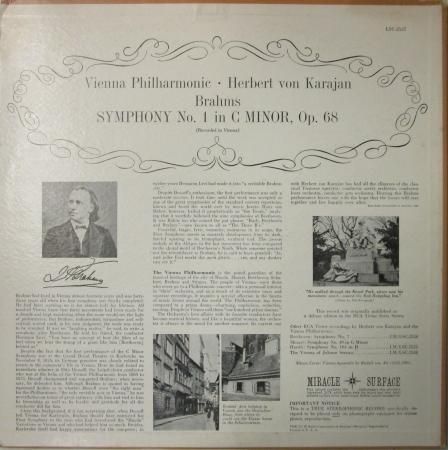 LPレコード H.V. カラヤン ～ ウィーン・フィル ブラームス