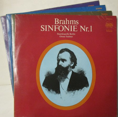 LPレコード オトマール・スウィトナー ～ ベルリン・シュターツカペレ　　ブラームス　４つの交響曲　（4枚組 / 分冊) - STRAIGHT  RECORDS