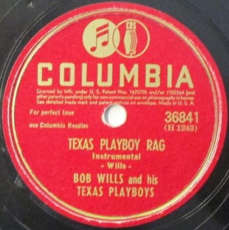 SPレコード ボブ・ウィルス ＆ ヒズ・セキサス・プレイボーイズ