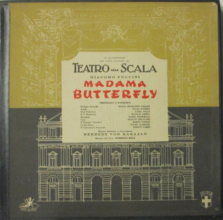 LPレコード H. V. カラヤンー ～ ミラノ・スカラ座 Orc. & Cho. / マリア・カラス / L. ダニエリ / N. ゲッダ / L.  ヴィラ 他 プッチーニ 蝶々夫人 （3枚組） - STRAIGHT RECORDS
