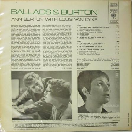 [オリジナル　レコード] ballads & burton アンバートン　LP Amazon.co.jp: バラード・アンド・バートン - アン・バートン