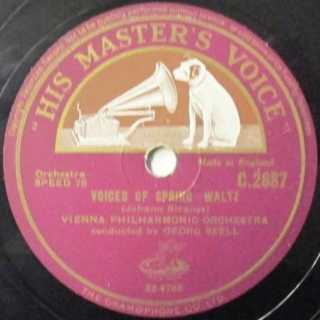 SPレコード ジョージ・セル ～ ウィーン・フィル J