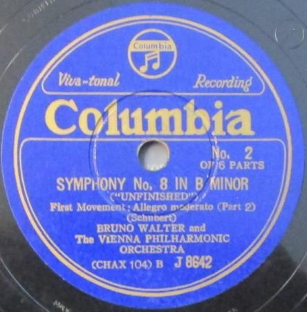 SPレコード ブルーノ・ワルター ～ ウィーン・フィル シューベルト