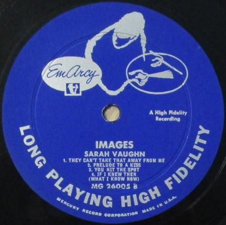 LPレコード サラ・ヴォーン イメージズ （IMAGES） （10インチ