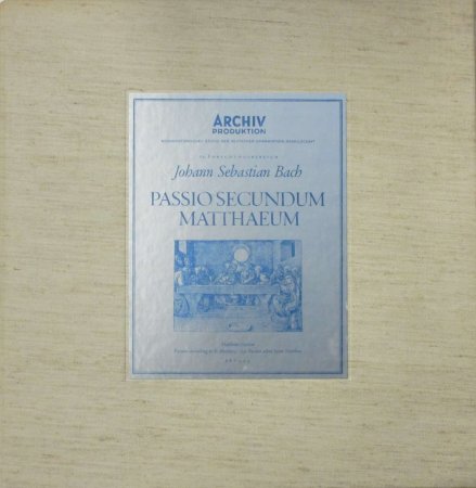 LPレコード カール・リヒター ～ ミュンヘン・バッハ Orc. / E. ヘフリガー / I. ゼーフリート 他 バッハ マタイ受難曲 （4枚組）  - STRAIGHT RECORDS