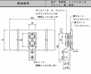 大阪避雷針 7183 鉄筋用接続端子