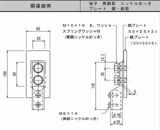 大阪避雷針 7185 鉄骨用接続端子