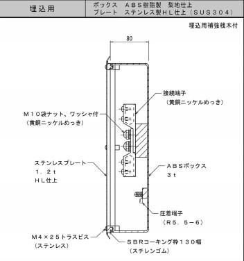 有名ブランド 大阪避雷針 8032 端子ボックス 埋込用 その他