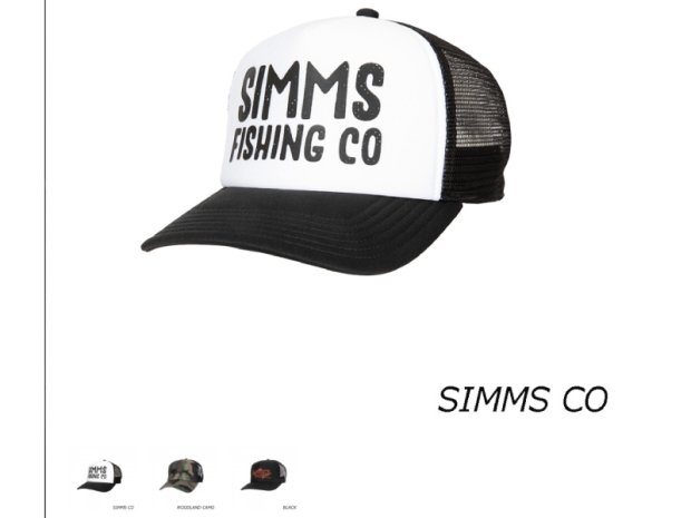 Simms シムス fishing co cap フィッシングキャップ 新品 黒