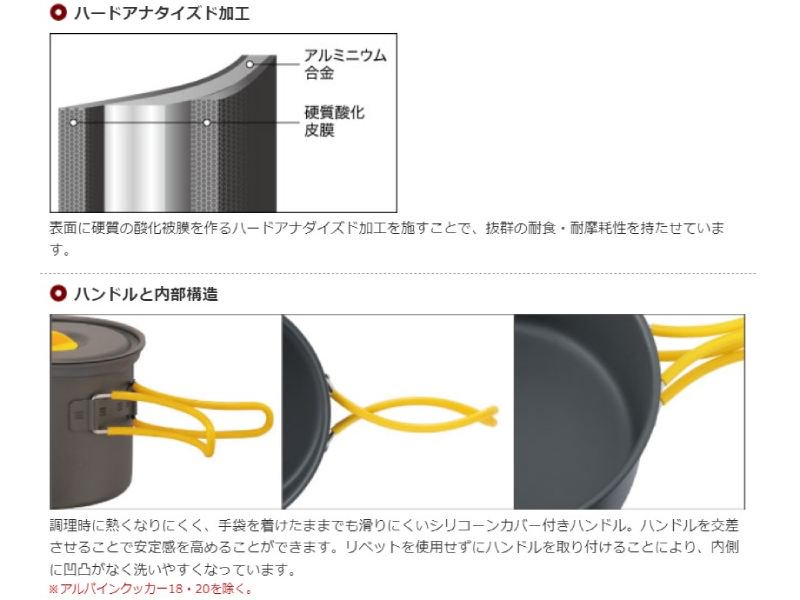 ｍｏｎｔ-ｂｅｌｌ（モンベル） アルパインクッカー 14 - フライフィッシングショップ・シムス(SIMMS)  ・スコット・カムパネラプロショップ【GLITTER】スノーピーク・フライフィッシング・アウトドアショップの【グリッター】