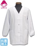 商品詳細へ：SM 1-011 女子調理用衿無白衣　長袖