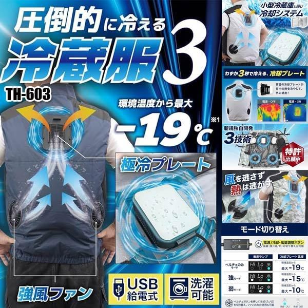 今話題のペルチェ 熱中症対策に！來夢様用 楽天市場】ペルチェベストセット 0213-000 寅壱 トライチ 冷却