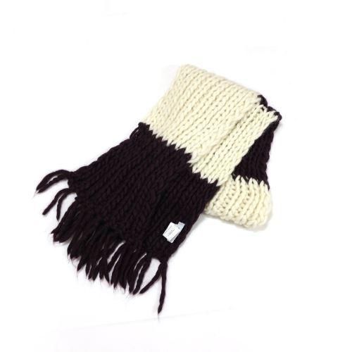 Maiam iBasic マイアミ Basic Scarf ボーダーマフラー - ブランド古着買取・販売unstitchオンラインショップ