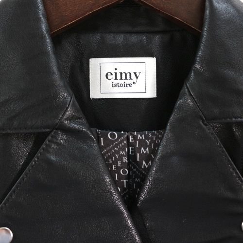 Eimy Istoire エイミーイストワール レースアップ フェイクレザー ライダース ジャケット ブランド 古着買取 販売unstitchオンラインショップ