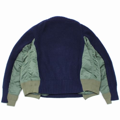 Sacai サカイ 19aw Ma 1 Knit Pullover ドッキングニット ブランド古着買取 販売unstitchオンラインショップ