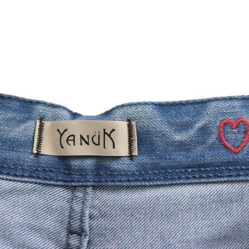 Yanuk 金子綾 ハイライズスリムテーパード デニムパンツ ブランド古着買取 販売unstitchオンラインショップ