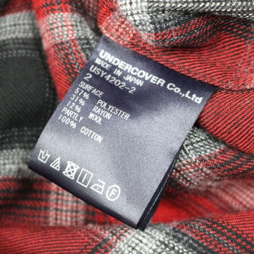 the Shepherd UNDERCOVER ザ シェパード アンダーカバー 20SS R/C シャーリング ブロックCK 開襟 シャツ -  ブランド古着買取・販売unstitchオンラインショップ