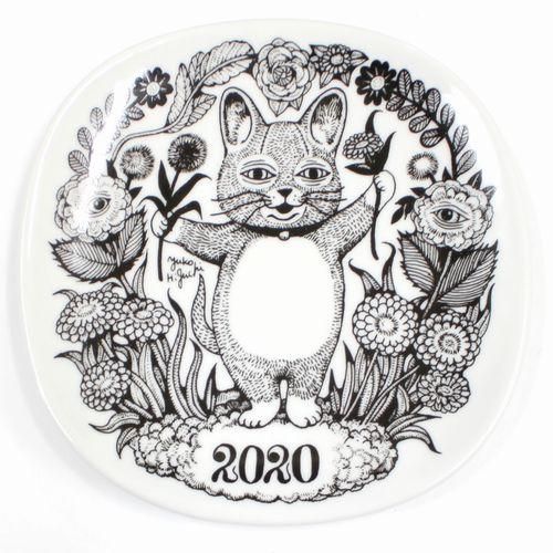 ボリス雑貨店 ヒグチユウコ イヤープレート 2020 非売品 九谷焼 皿 ブランド古着買取 販売unstitchオンラインショップ