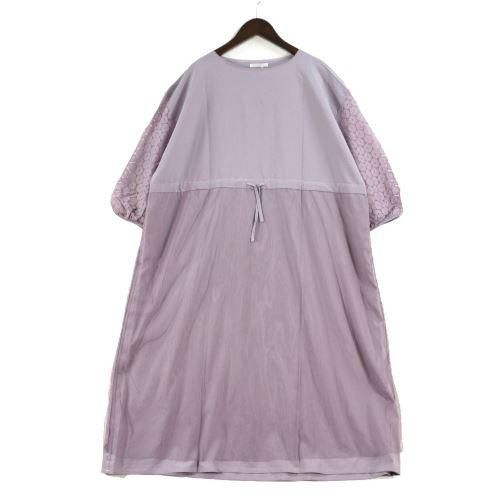 Merlot Plus メルロープリュス レーススリーブチュールスカート切替ワンピース ブランド古着買取 販売unstitchオンラインショップ Merlot Plus メルロープリュス レーススリーブチュールスカート切替ワンピース ブランド古着買取 販売unstitchオンラインショップ