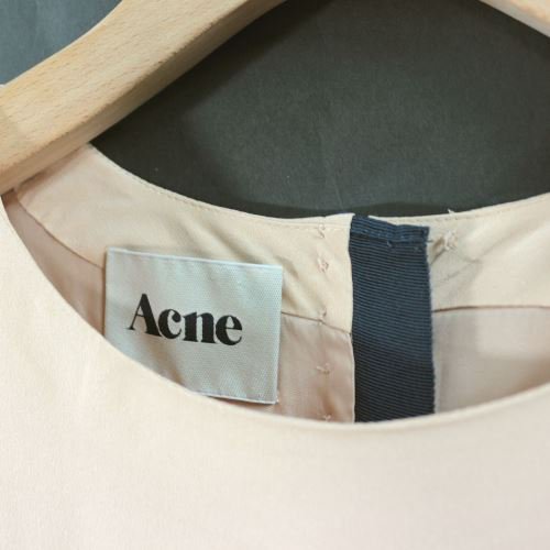 Acne アクネ UNIFORM SILK シルクワンピース - ブランド古着買取・販売unstitchオンラインショップ