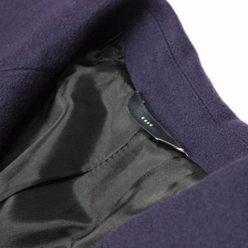 【極美品】HEVO  BRINDISI ソリッド ベルテッドコート紫色 L