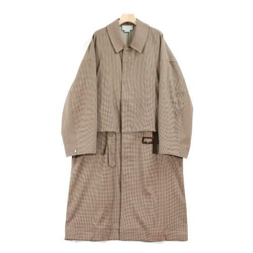 YOKE ヨーク yoke tokyo 19SS 3WAY BAL COLLAR SHARE COAT チェック ...