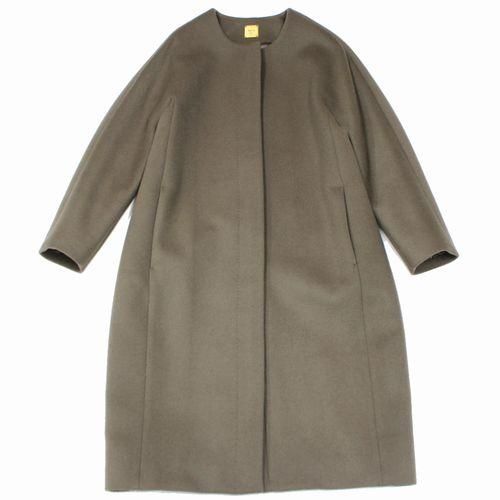 MUSE de Deuxieme Classe ドゥーズィエムクラス 18AW ダブルクロスノーカラーコート -  ブランド古着買取・販売unstitchオンラインショップ