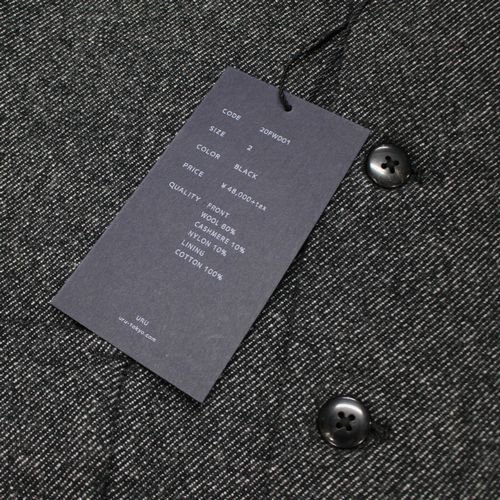 URU ウル 20AW WOOL DENIM 4 BUTTON JACKET ジャケット - ブランド古着買取・販売unstitchオンラインショップ