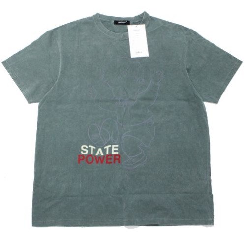 UNDERCOVER アンダーカバー 19SS USEDTEE STATE POWER TEE 加工 Tシャツ -  ブランド古着買取・販売unstitchオンラインショップ