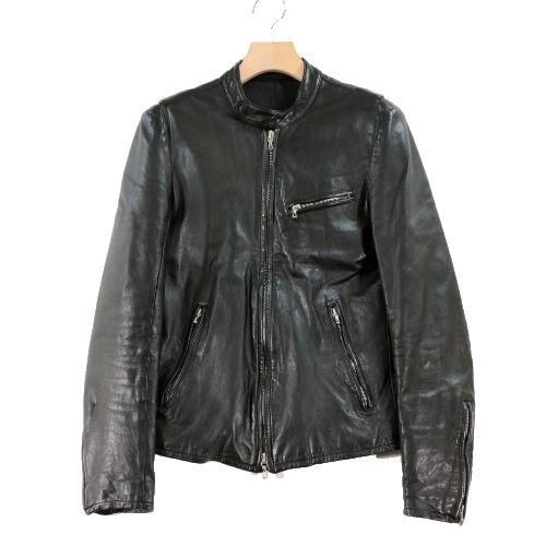 LITHIUM HOMME リチウムオム シングル レザー ライダースジャケット 