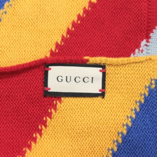 GUCCI グッチ ボーダーマフラー - ブランド古着買取・販売unstitch