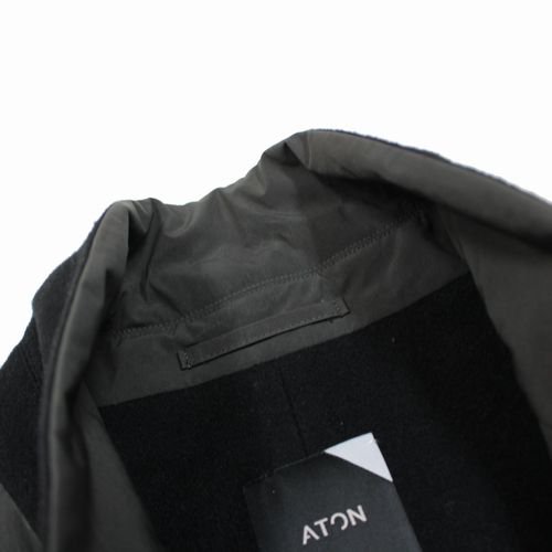 ATON エイトン 21AW ASAKO NYLON PEAKED LAPEL COAT コート - ブランド