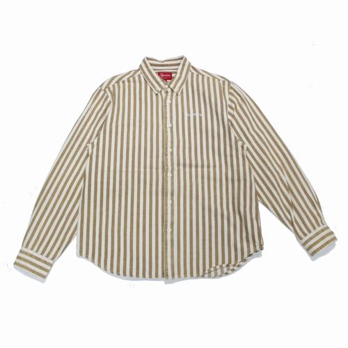 Supreme シュプリーム 19AW Denim Shirt Tan Stripe デニムシャツ