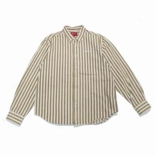 Supreme ץ꡼ 19AW Denim Shirt Tan Stripe ǥ˥ॷ  ȥ饤