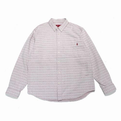 supreme Jacquard Logos Denim Shirt