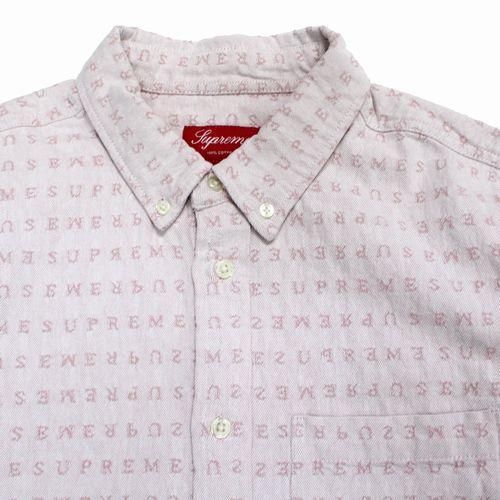 supreme Jacquard Logos Denim Shirt