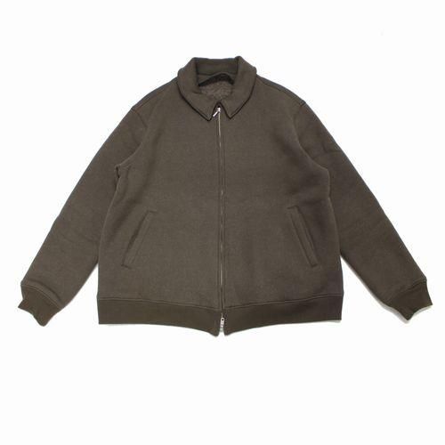 Cale Black Merino Wool Blousonウールジップブルゾン