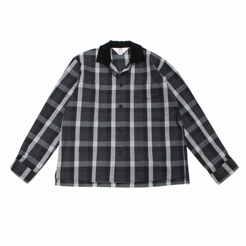 サンシー 21SS 21S24 Linen Check Gigolo Shirt リネンオープンカラー長袖シャツ メンズ 3