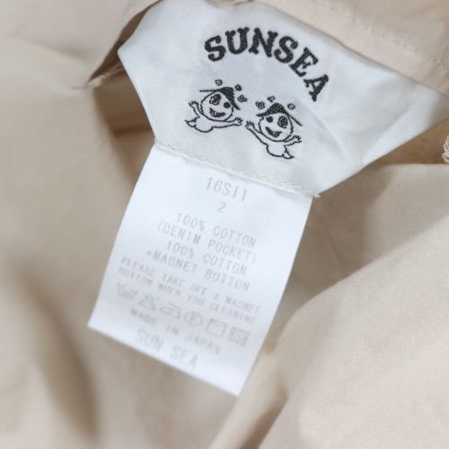 sunsea 16ss シャツ