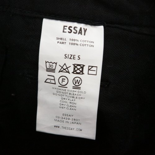 ESSAY エッセイ デニムパンツ 2(M位) 黒