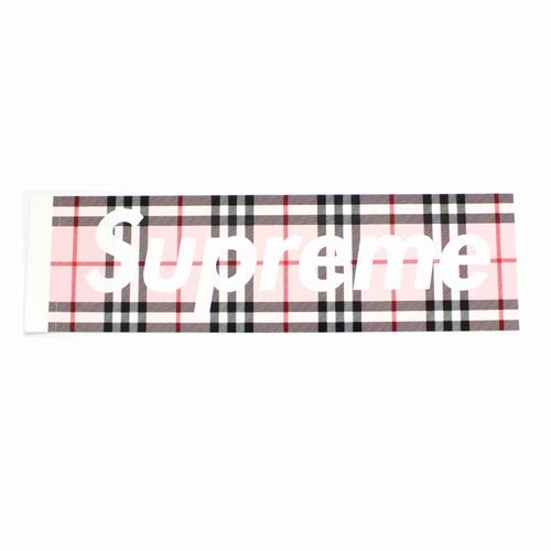 Supreme シュプリーム Burberry BOX LOGO STICKER ステッカー