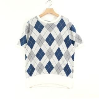 Attractions ȥ饯 ARGYLE SUMMER KNIT  ޡ˥å