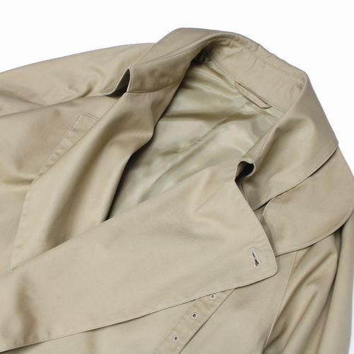 SHINYA official シンヤ Granhiert beige milda gabardine コート -  ブランド古着買取・販売unstitchオンラインショップ