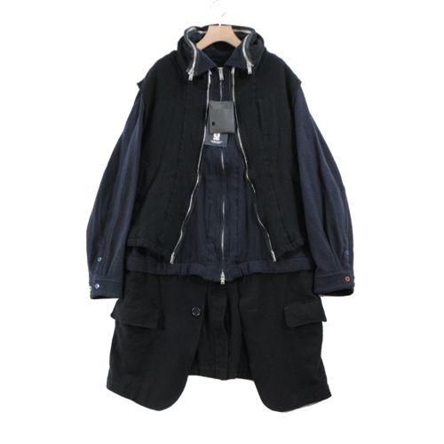 UNDERCOVER アンダーカバー 21AW 縮絨レイヤードブルゾンコート 3 