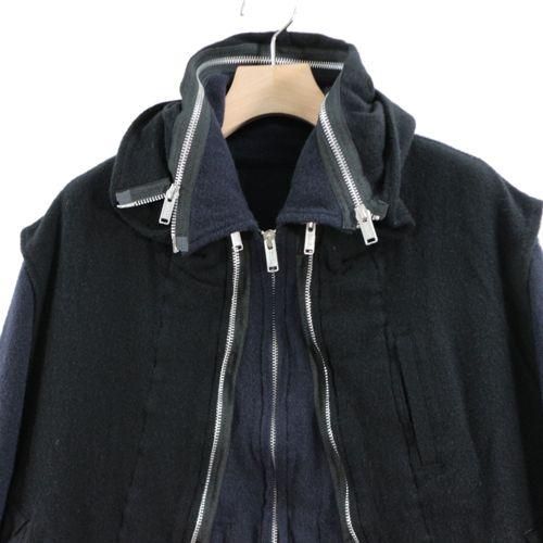 UNDERCOVER アンダーカバー 21AW 縮絨レイヤードブルゾンコート UNDERCOVER アンダーカバー 21AW 縮絨レイヤードブルゾンコート